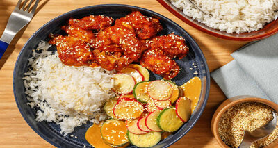 Koreaanse stijl gefrituurde kip