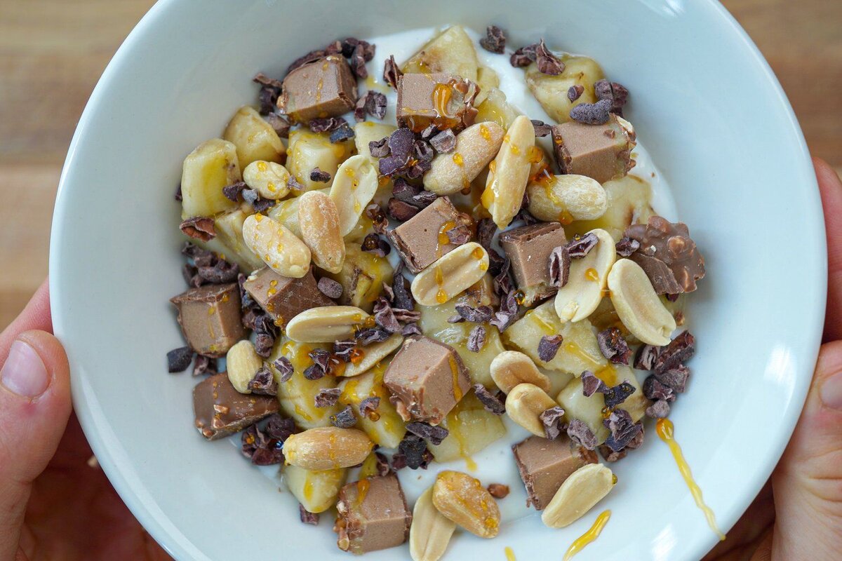 Pindakaas Banaan Cacao Crunch Kom