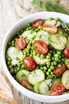 Dill Pea and Cucumber Salad
