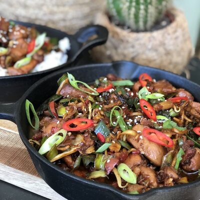 Hollandse wok met spek