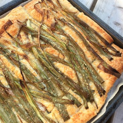 Galette met lente uitjes